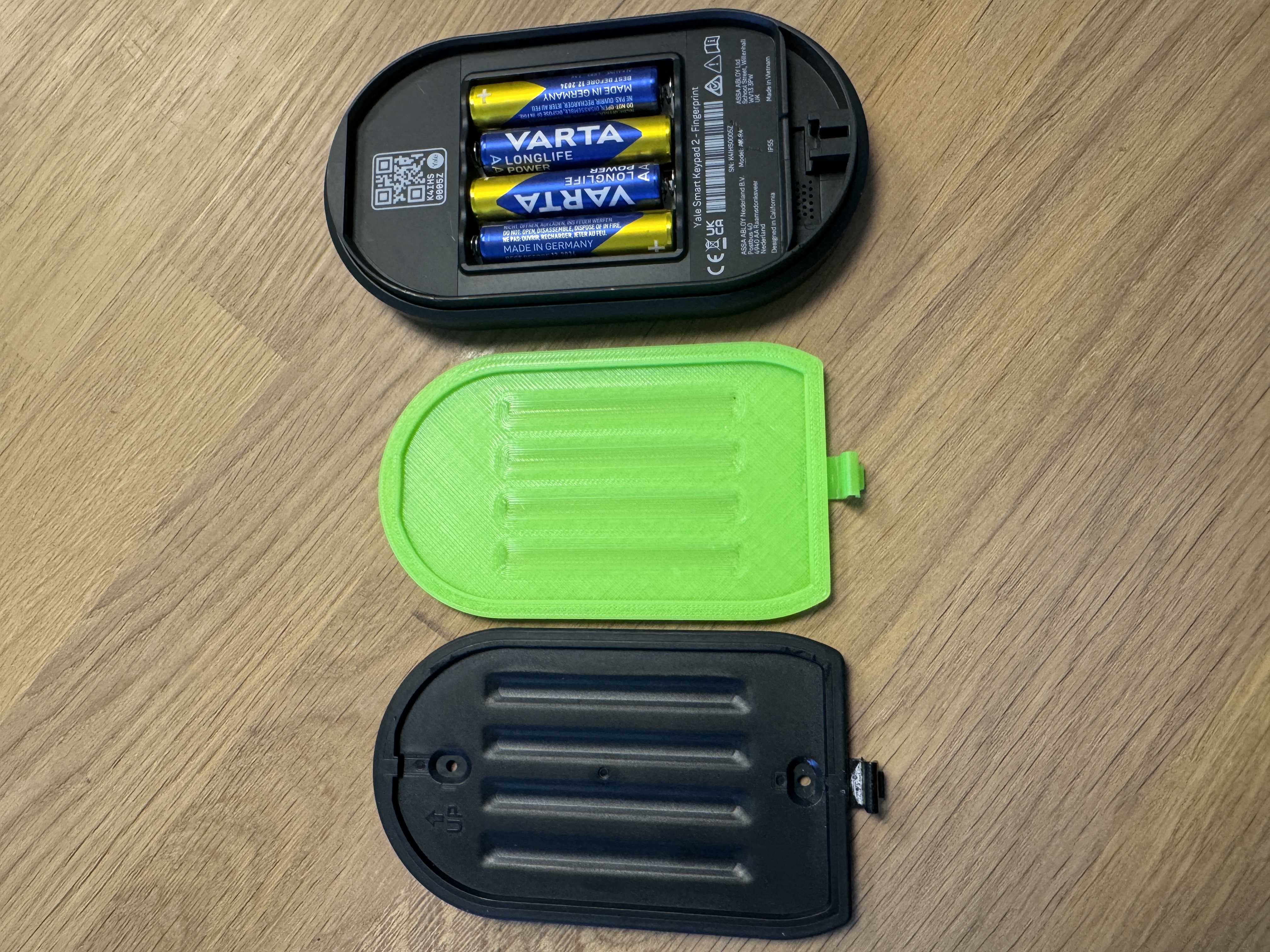 Mounting plate compatible with Yale Smart Keypad 2 Fingerprint