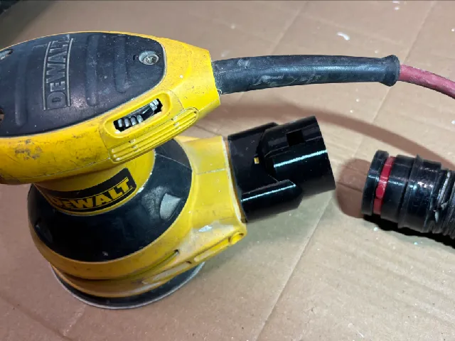 Dewalt palm sander to Bosch vacuum cleaner