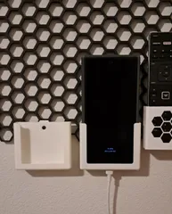 cutomizable honeycomb wall phone holder