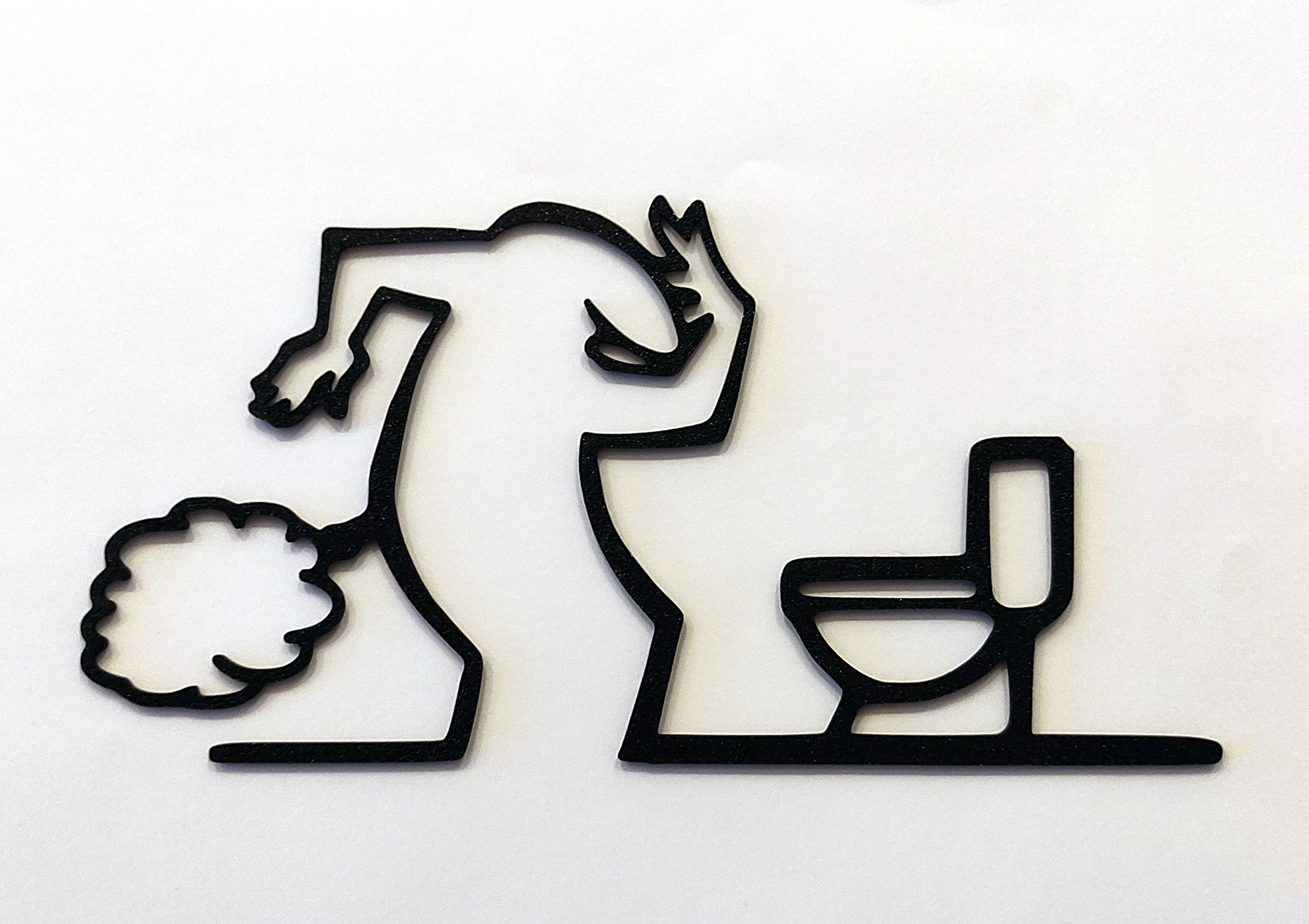Funny “WC” Door Hanger – La Linea Balum 130
