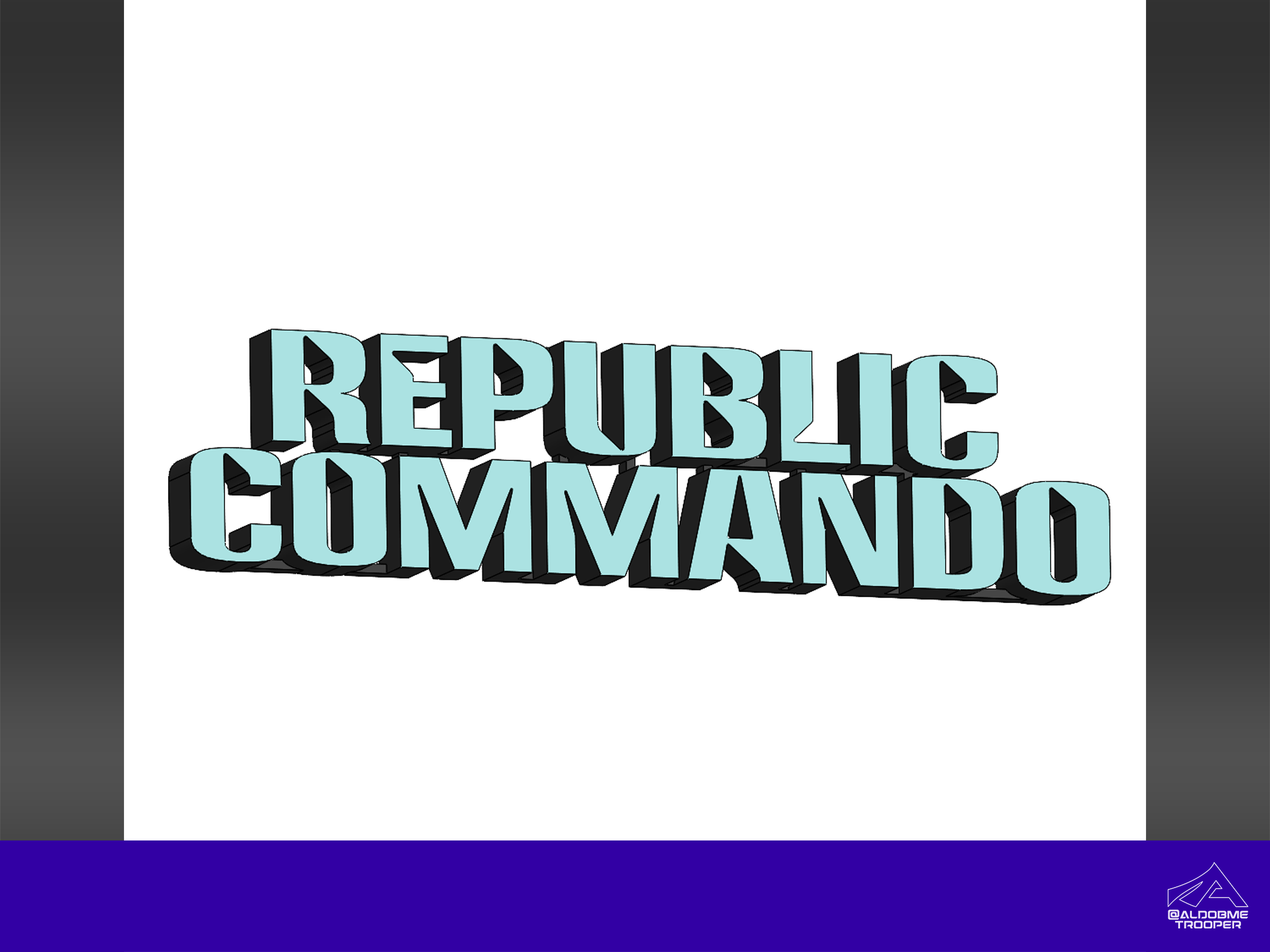 Republic Commando 3D logo