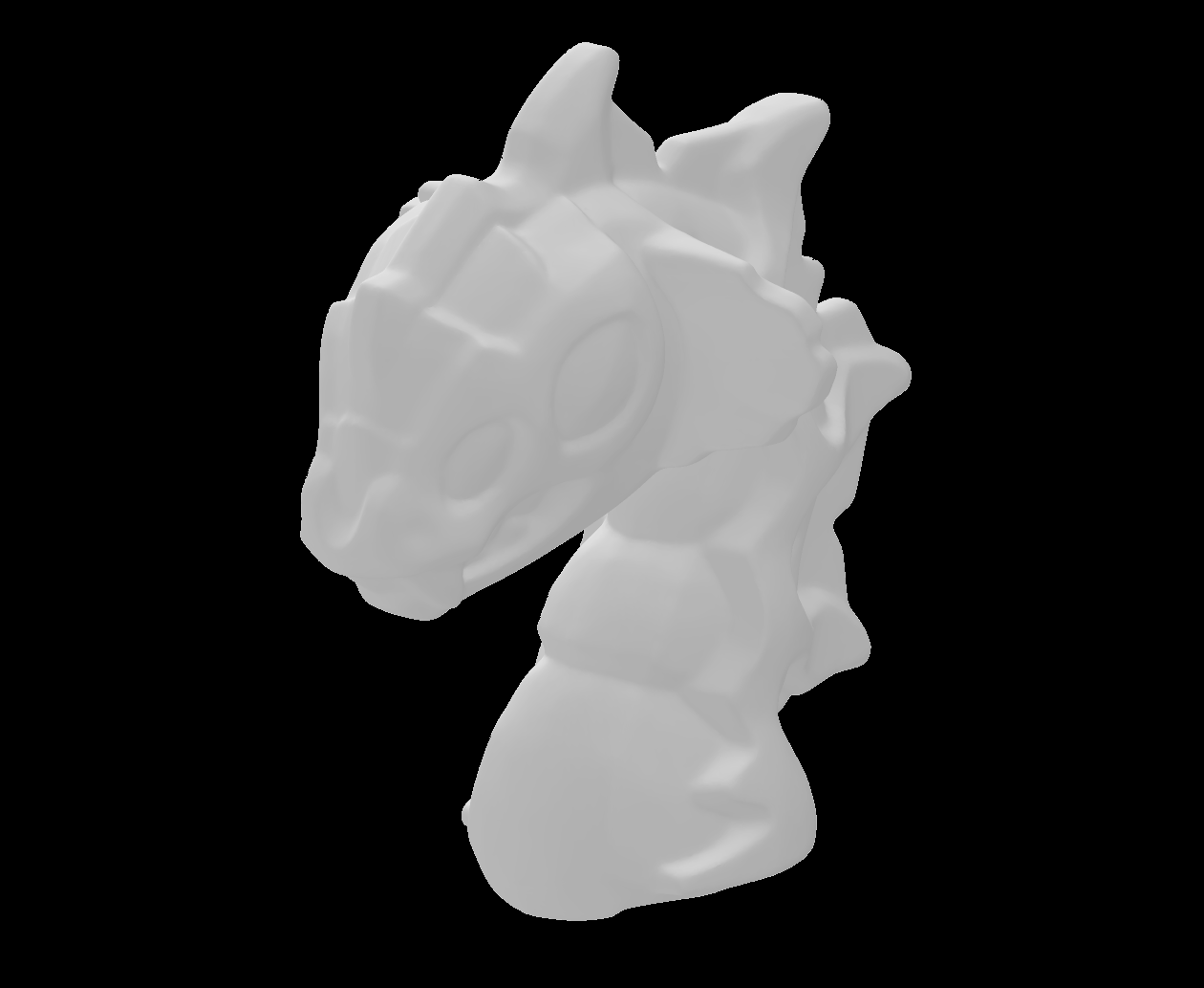 Lego Compatible (114445.dat) Minifig Head Modified Alien Snake with Molded Chin Ears and Ribbing Pattern