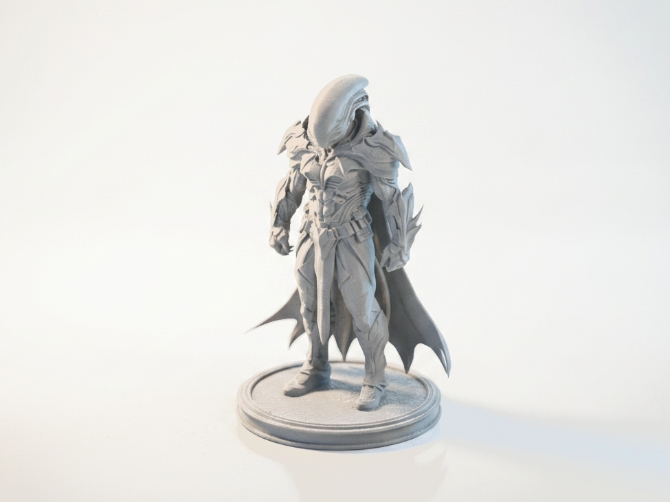 Xenomorph Batman Figurine DC Comics 3D Printable