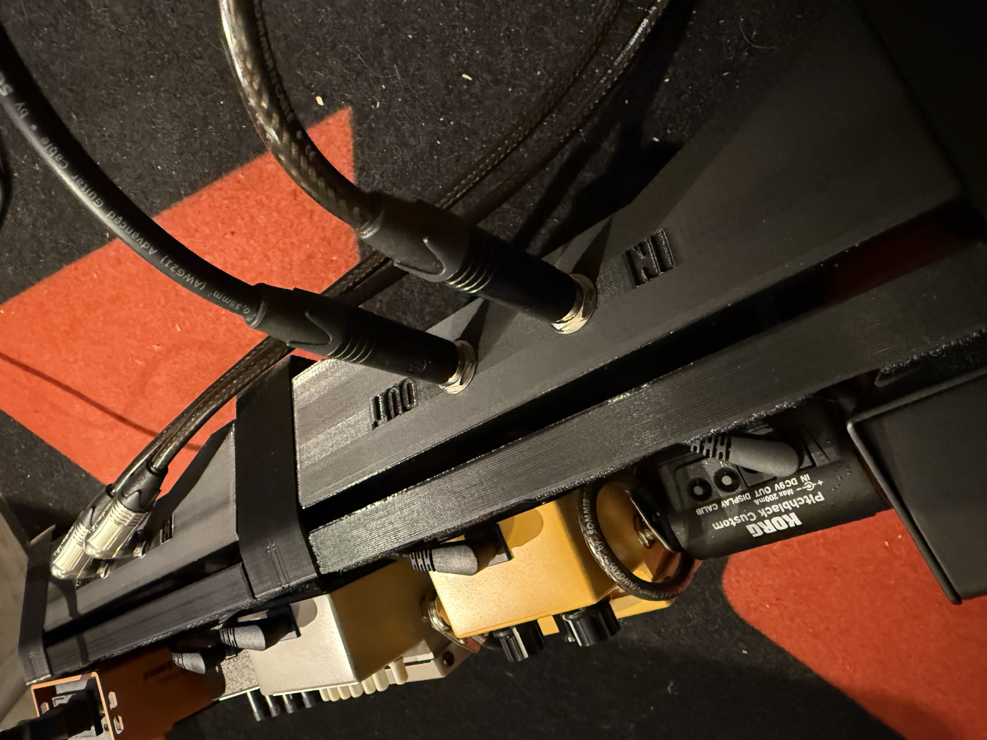 Interface Panel for Modular Pedal Board Guitar Pedalboard