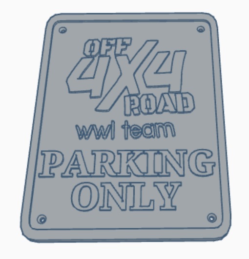 4x4 offroad wwl team parking only
