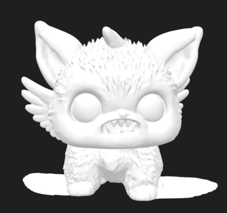 Angry cute toy with wings