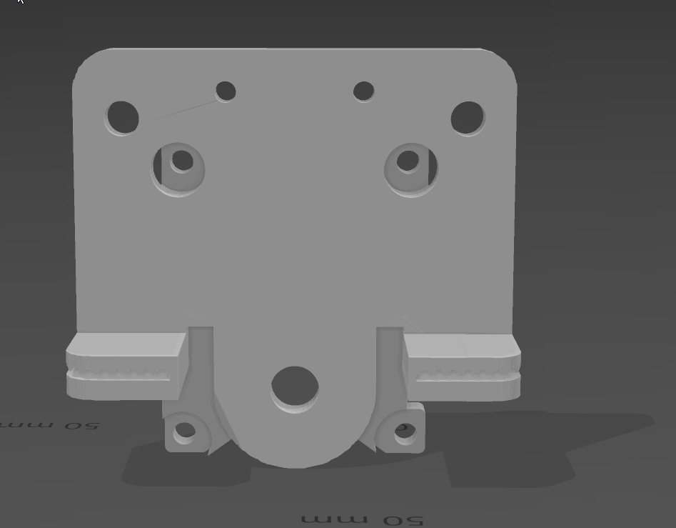 Biqu B1 carriage with pcb attachment.