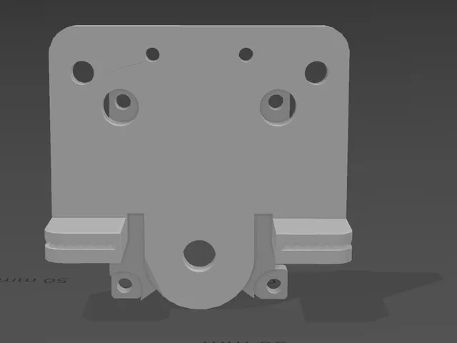 Biqu B1 carriage with pcb attachment.