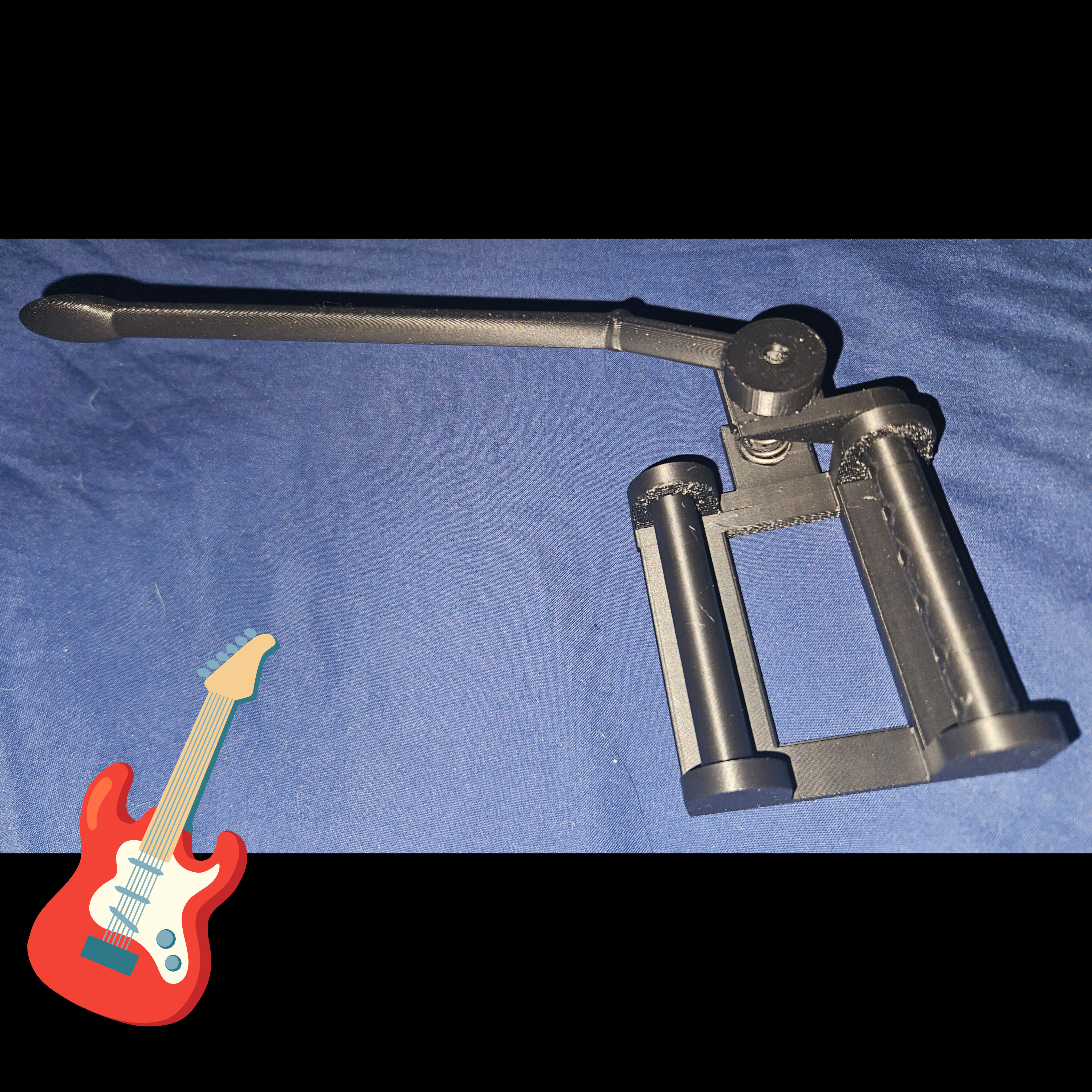 Guitar whammy bar system tailpiece
