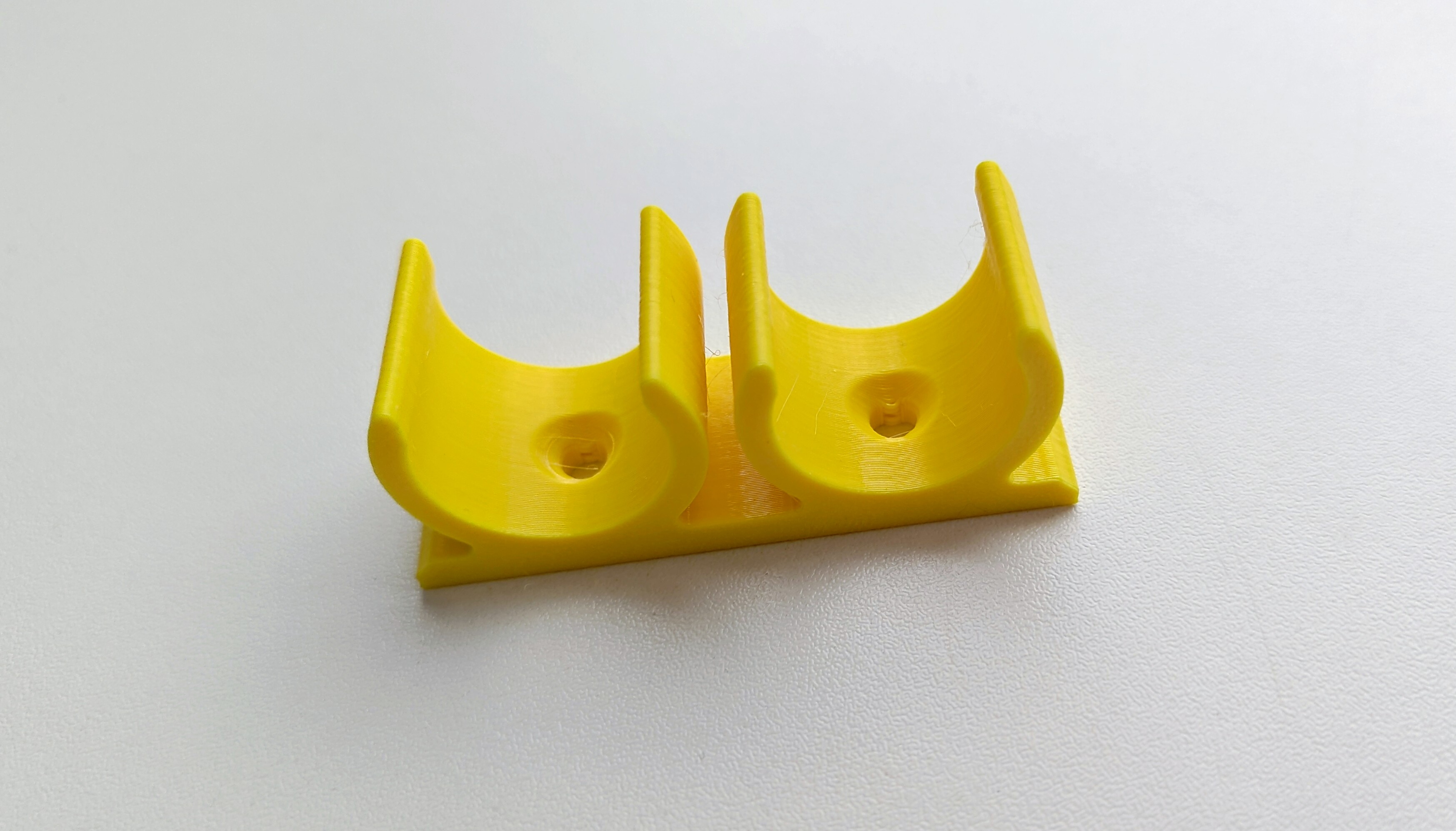 Double 20mm snap clamp for cable (cable holder)