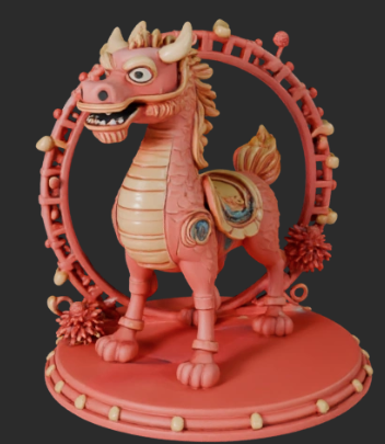 Lunar New Year Dragon Display
