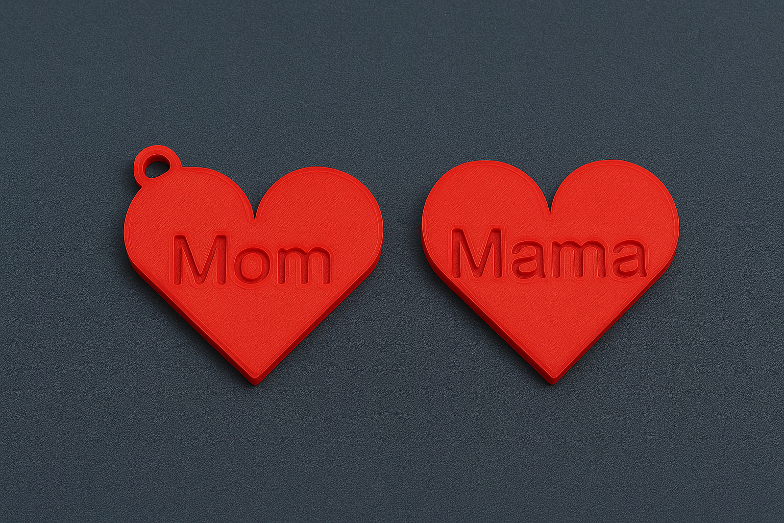 Mother's Day Heart Keychain