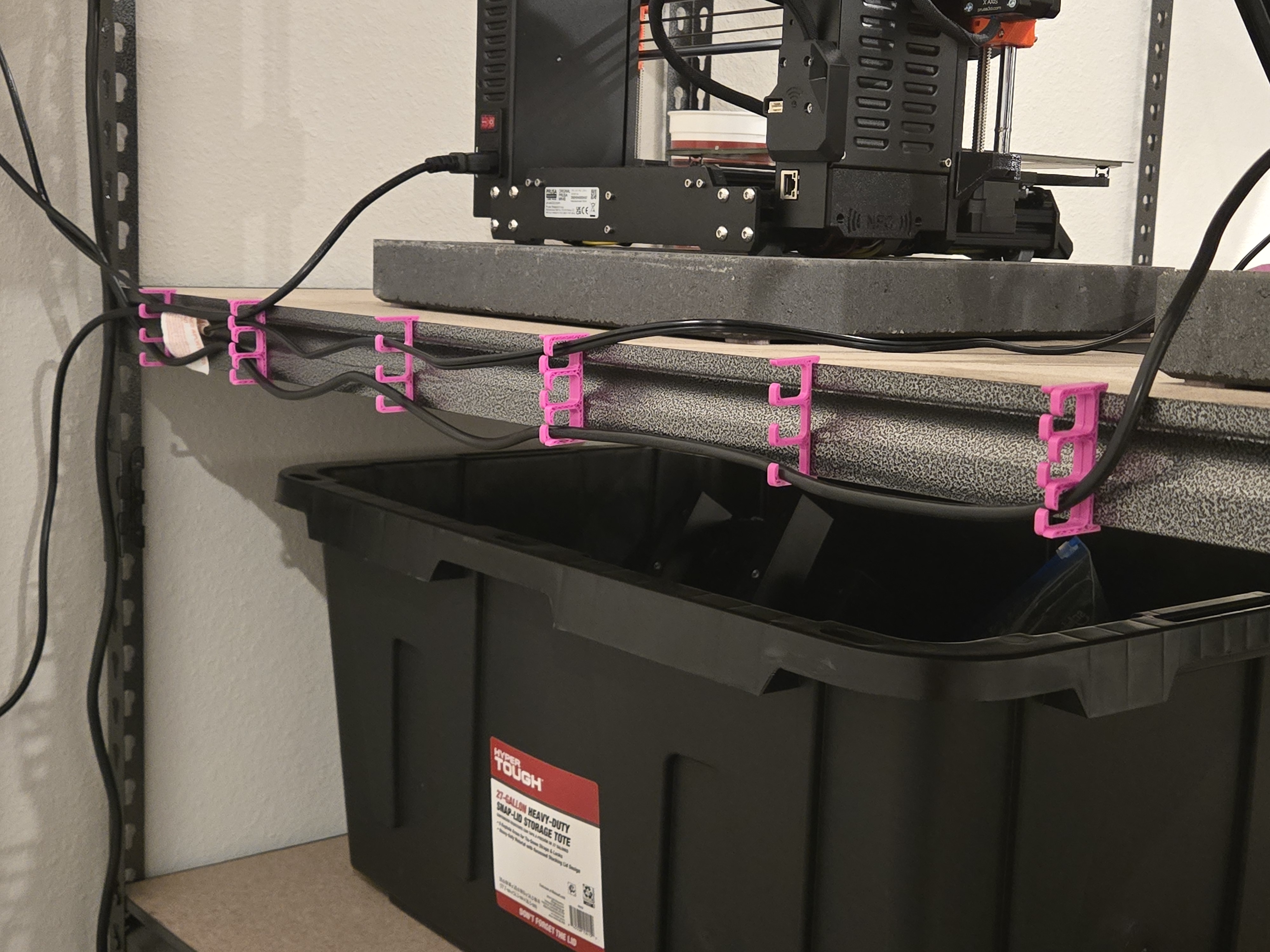 Miniatura 2 do modelo 3D Rack Rail Cord Support Adapter