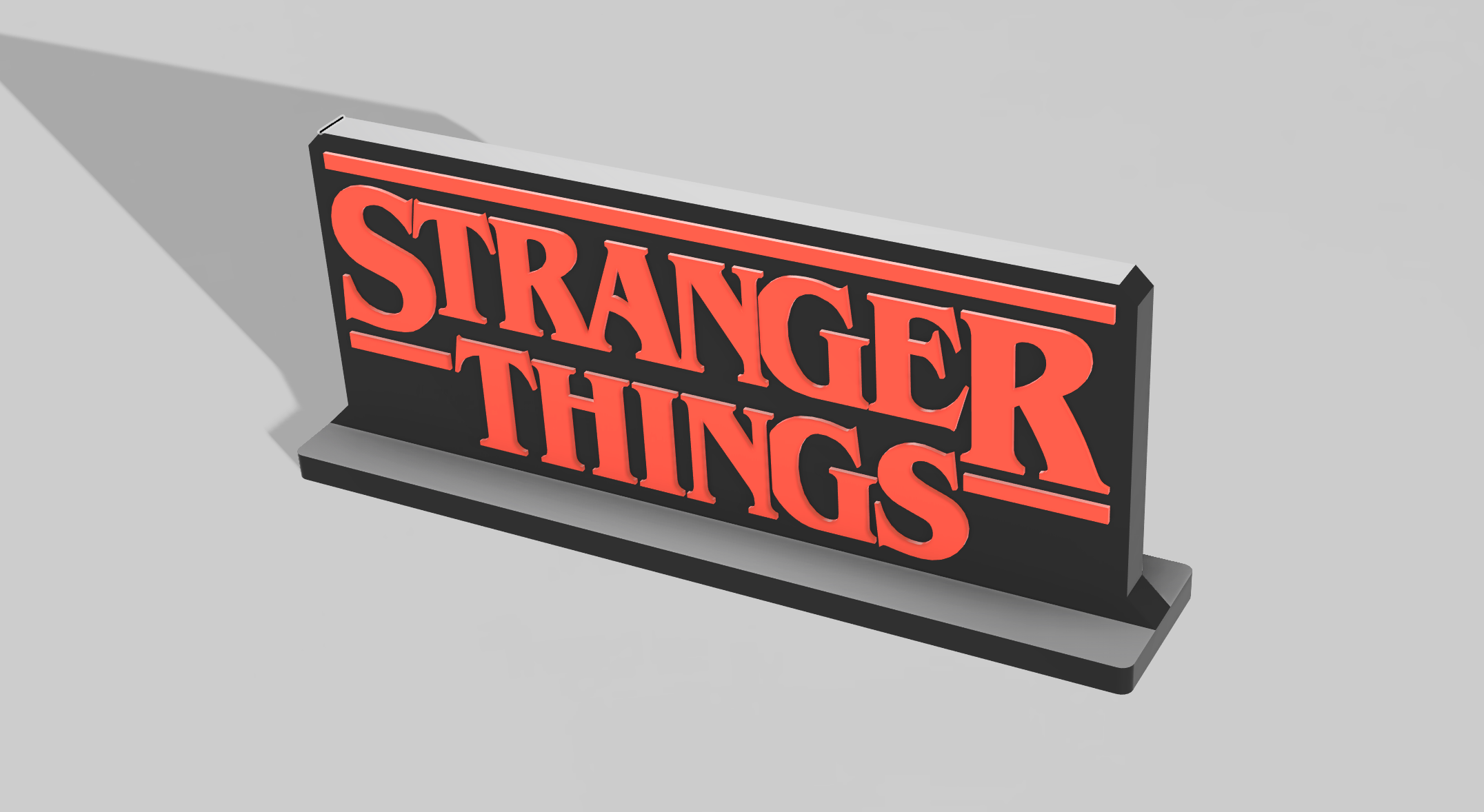Miniatura 3 do modelo 3D Stranger Things Logo