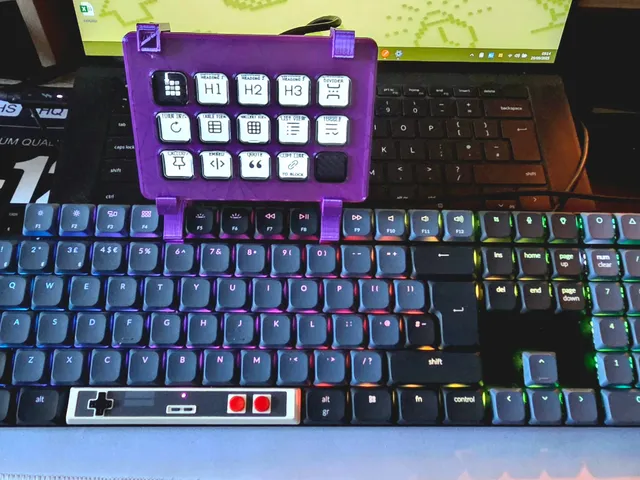 Keychron K5 V2/Pro/Max Stream Deck MK2 Keyboard Mount
