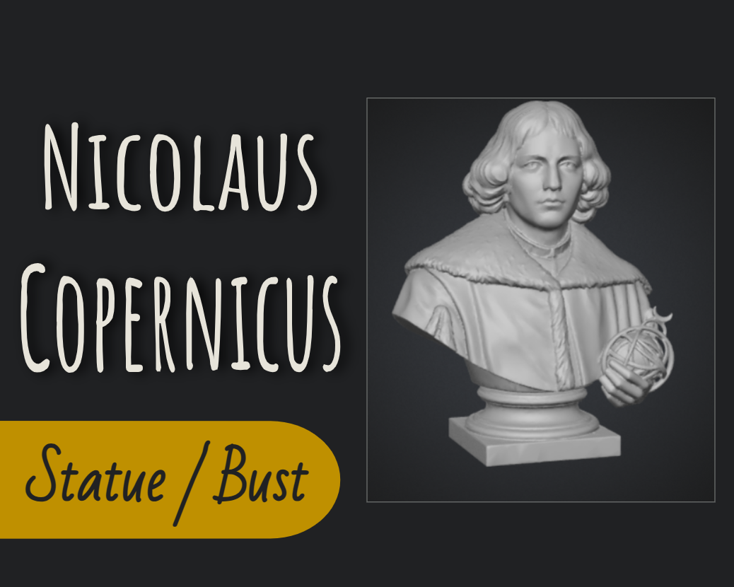 Nicolaus Copernicus Statue Bust
