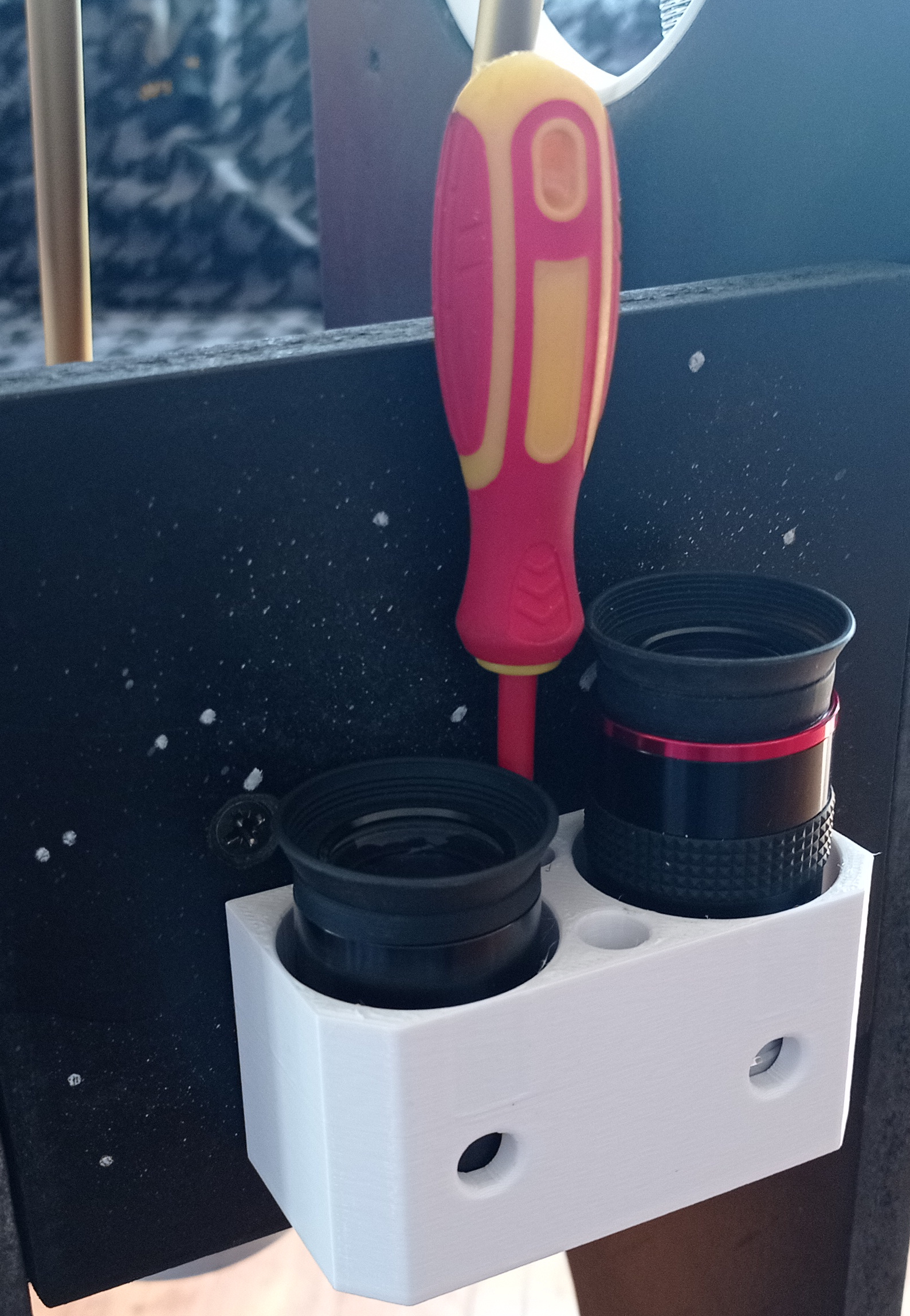 Optical eyepiece holder (2 piece) 3D model