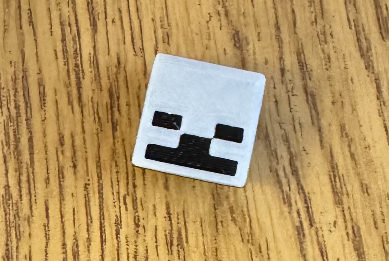 Minecraft Skeleton Croc Charm