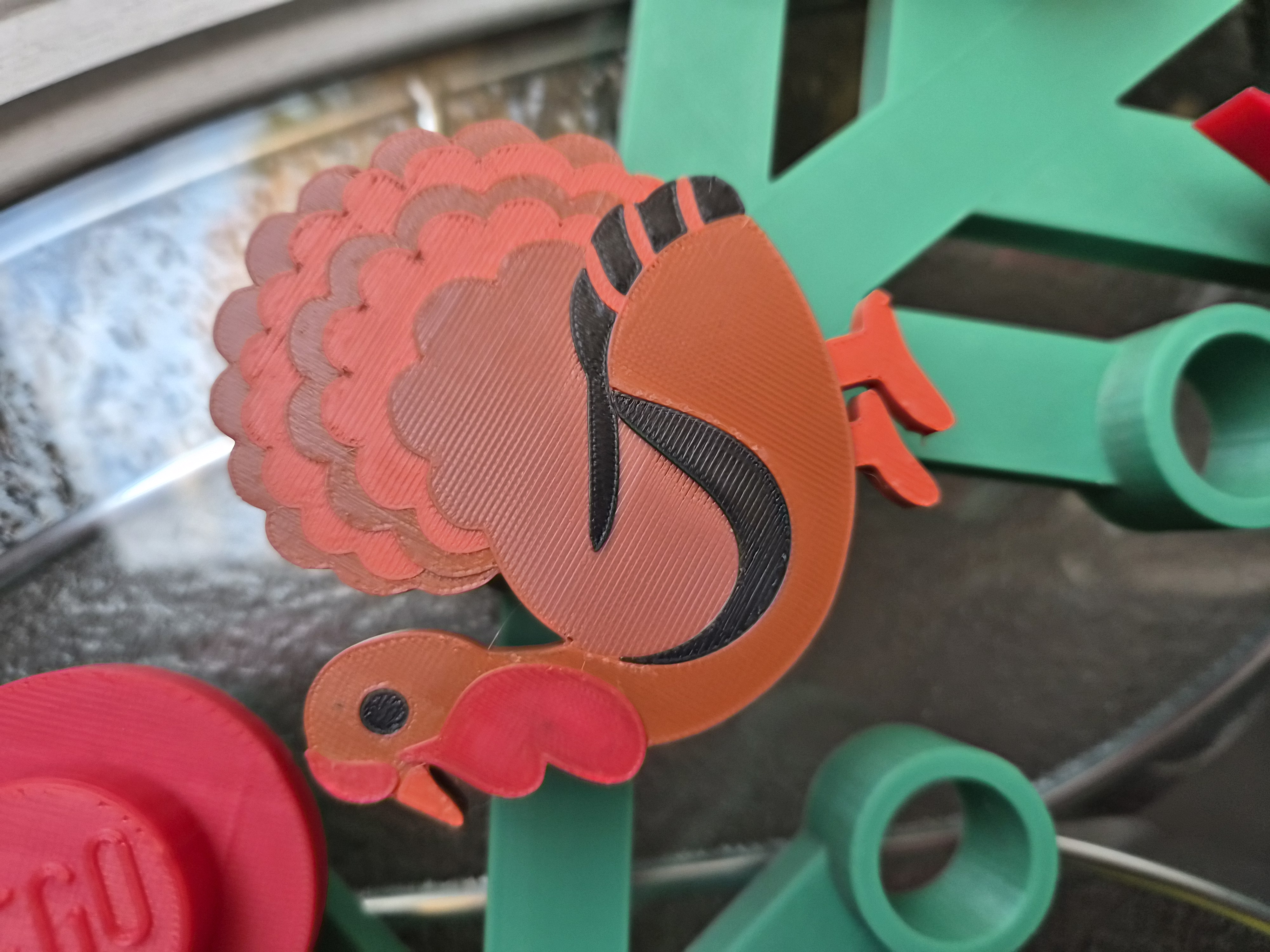 Turkey Stud for Lego Wreath