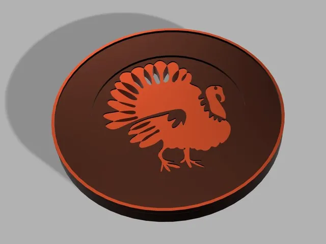 Turkey glass coaster