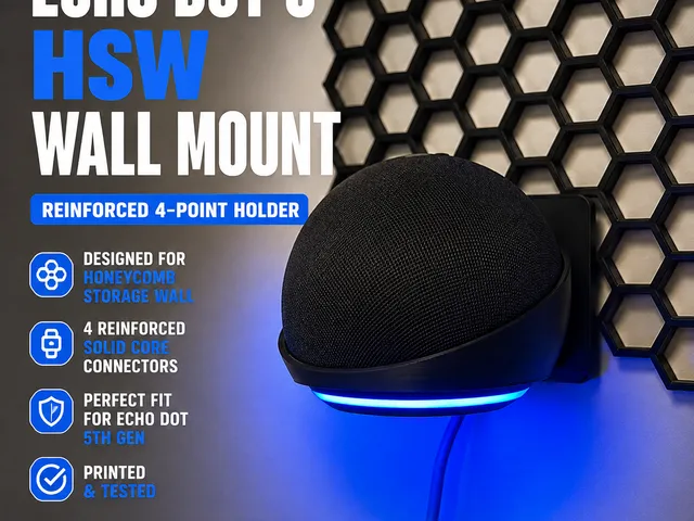 Echo Dot 5th Gen Holder for Honeycomb Storage Wall (HSW)