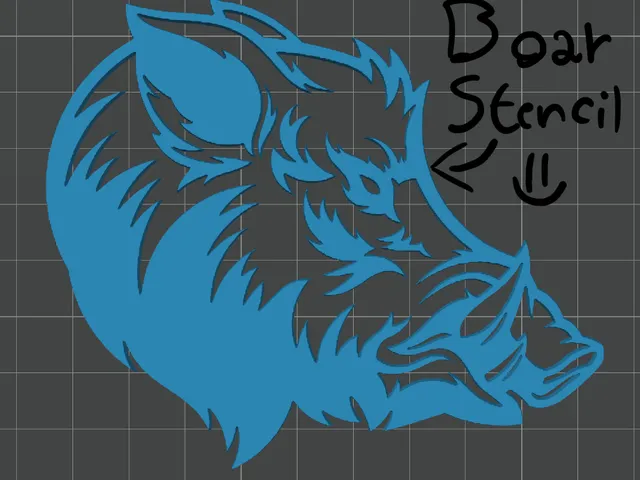Boar stencil