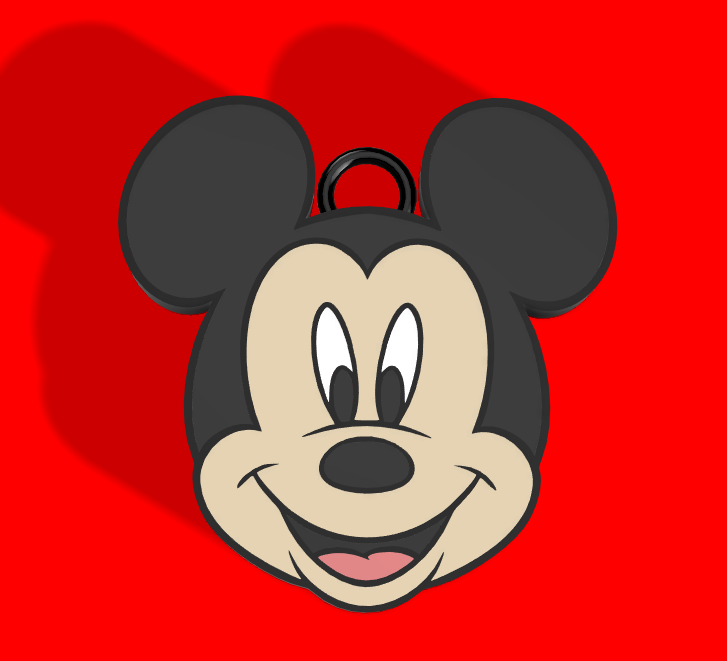 Miniatura 2 do modelo 3D Mickey Mouse Keychain