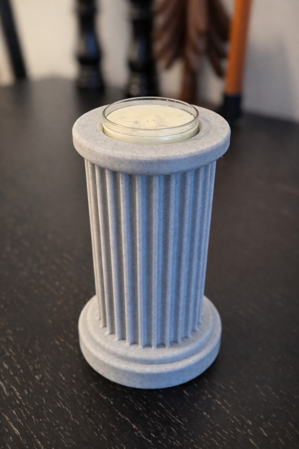 Modern Fluted Column Candle Holder Long version