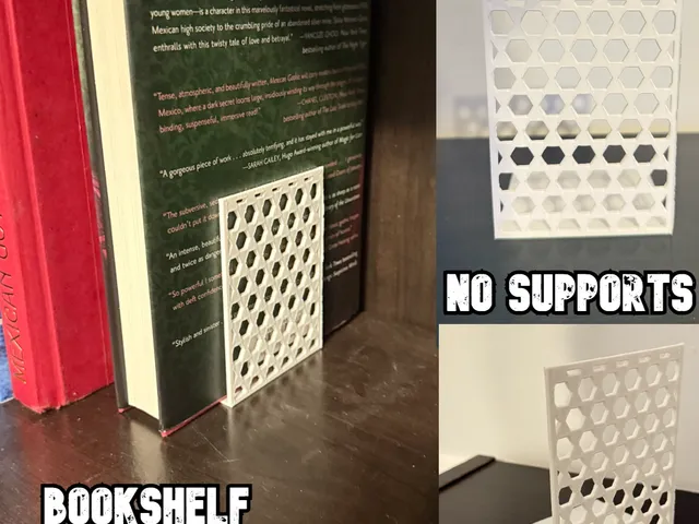 Hexagon Bookshelf Book Holder (No Supports)