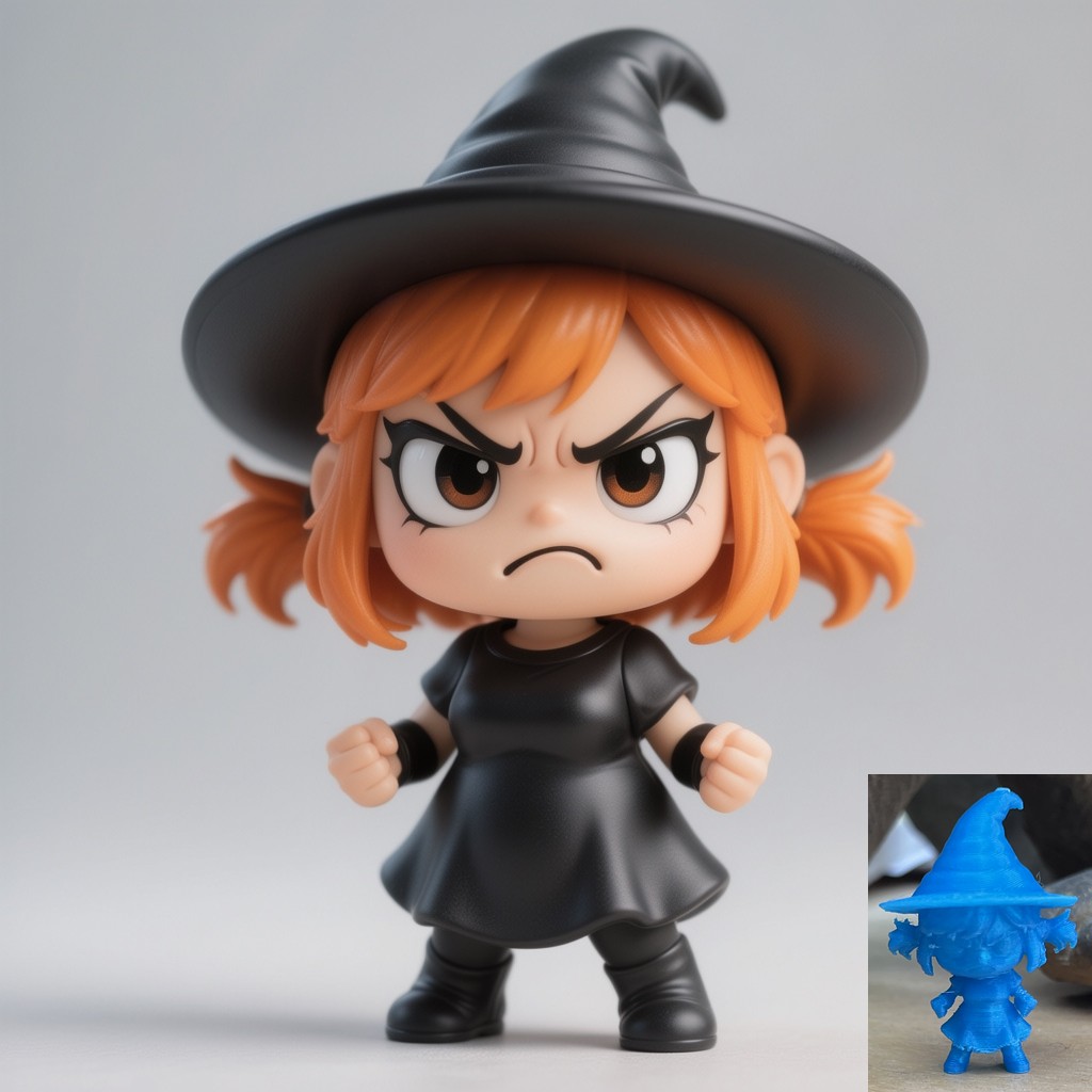 Chibi Angry Witch