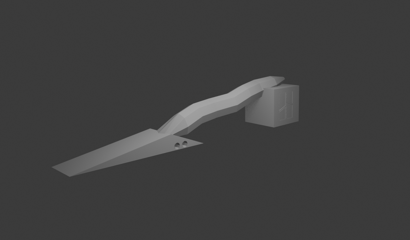 Small quick bed scraper w/stand