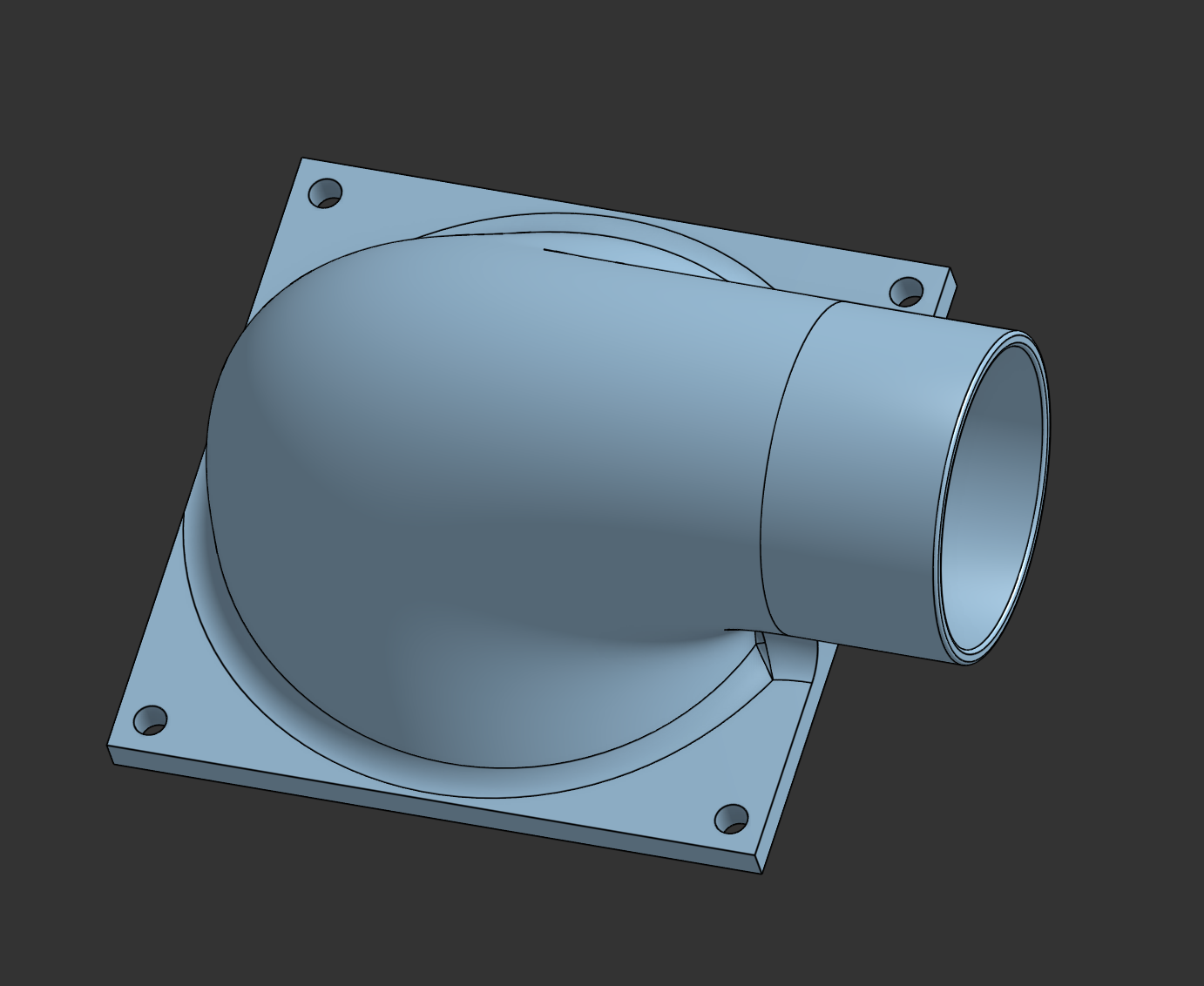 Sovol SV08 41mm exhaust duct adapter for Mars Mate
