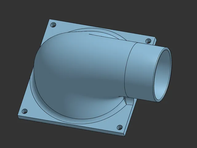 Sovol SV08 41mm exhaust duct adapter for Mars Mate