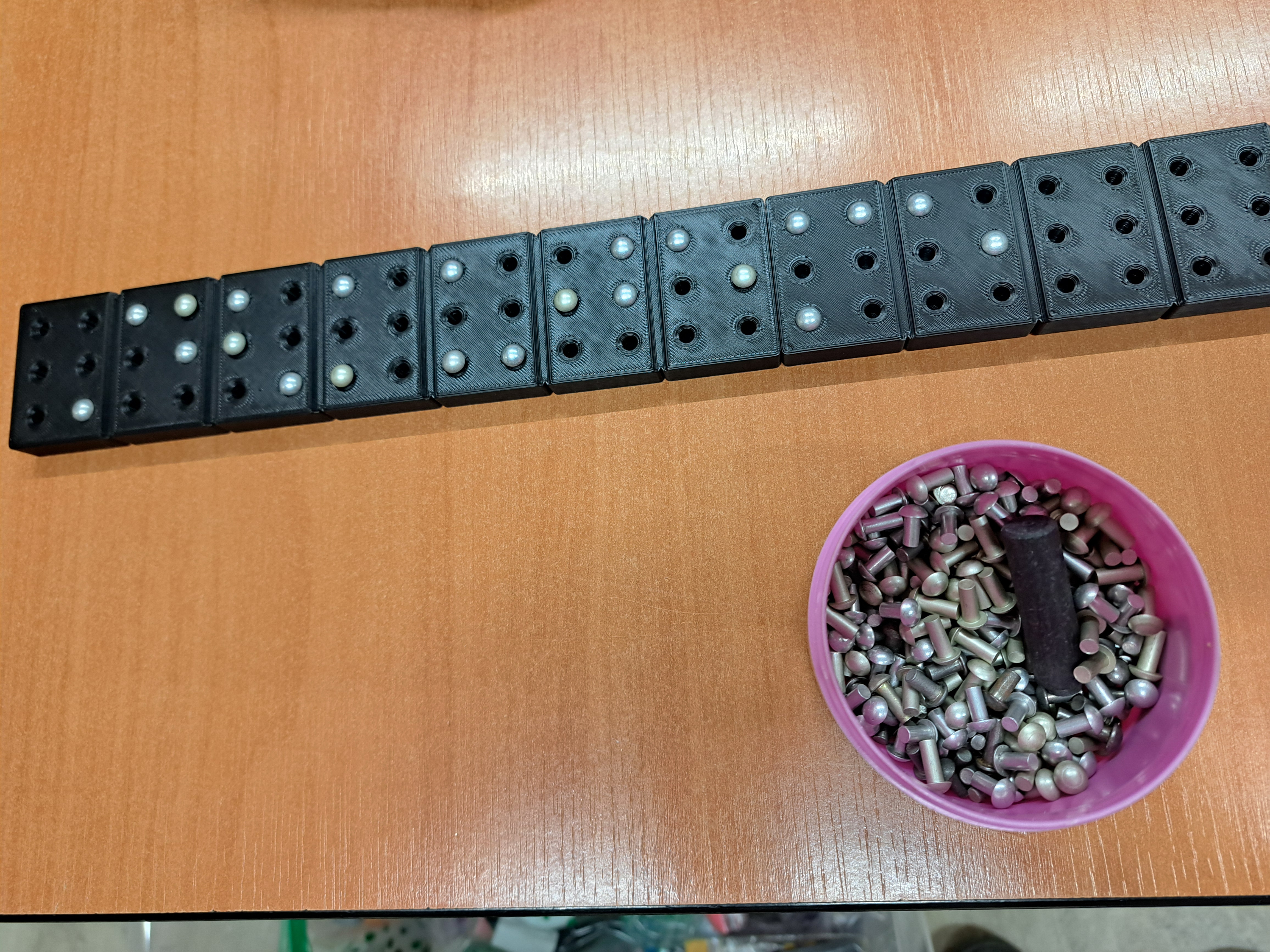 Training block for Braille Analphabet for visually impaired and blind