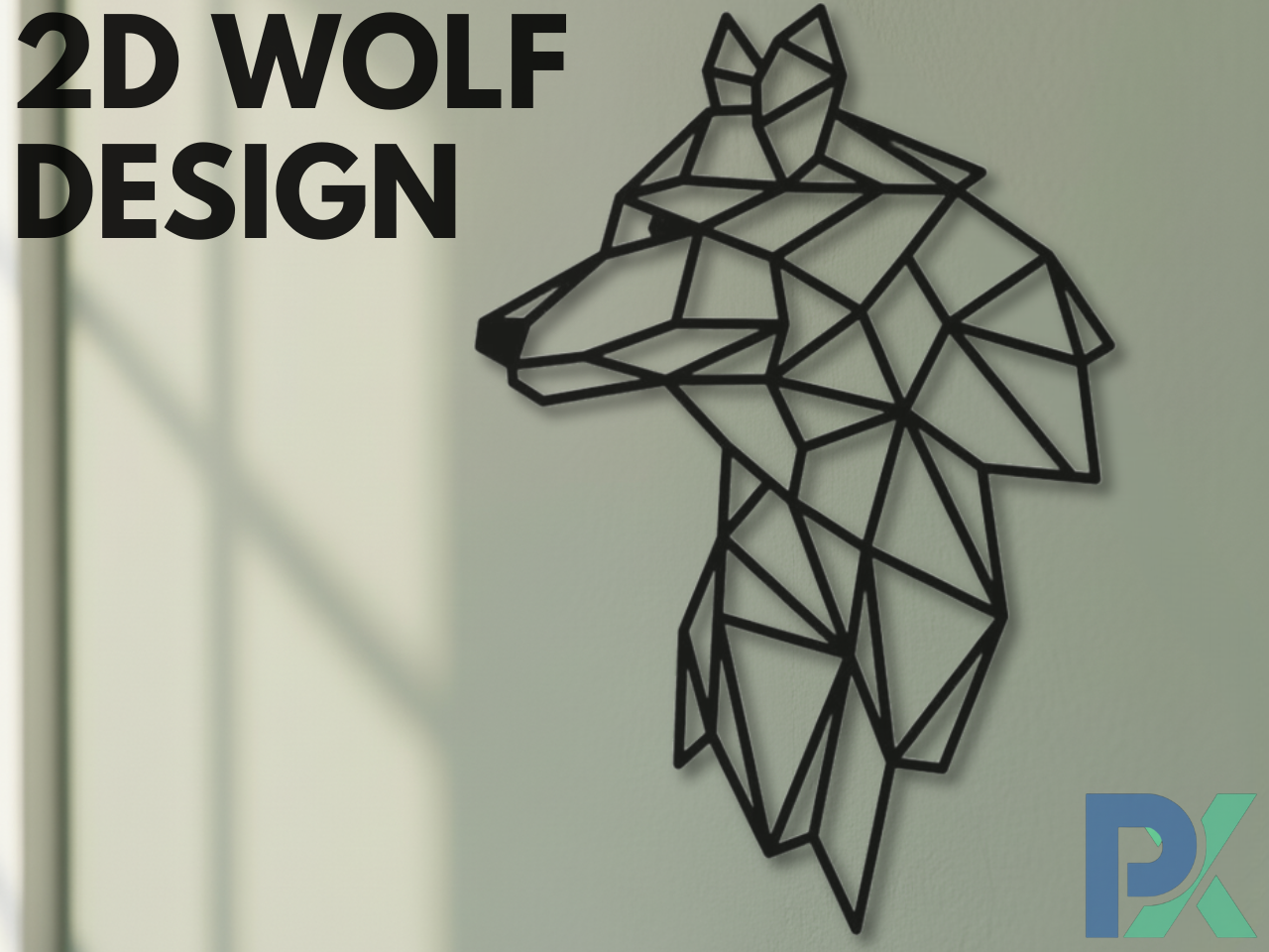 2D Wolf Design