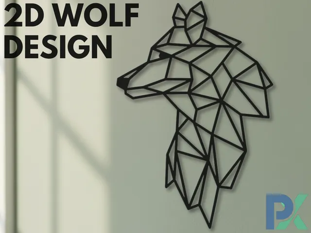 2D Wolf Design