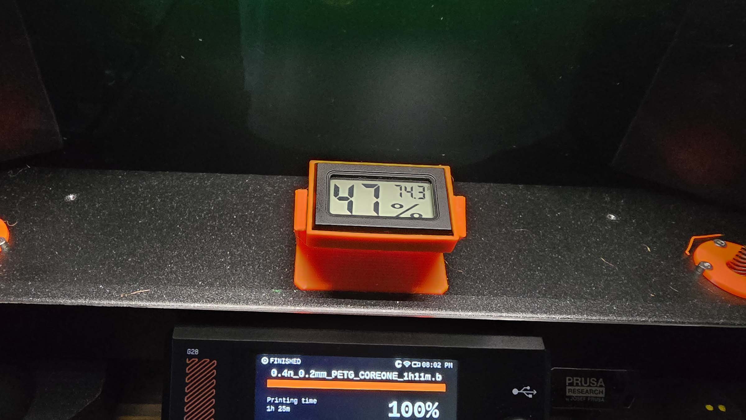 Prusa Core One + Temperature & Humidity Monitor Stand