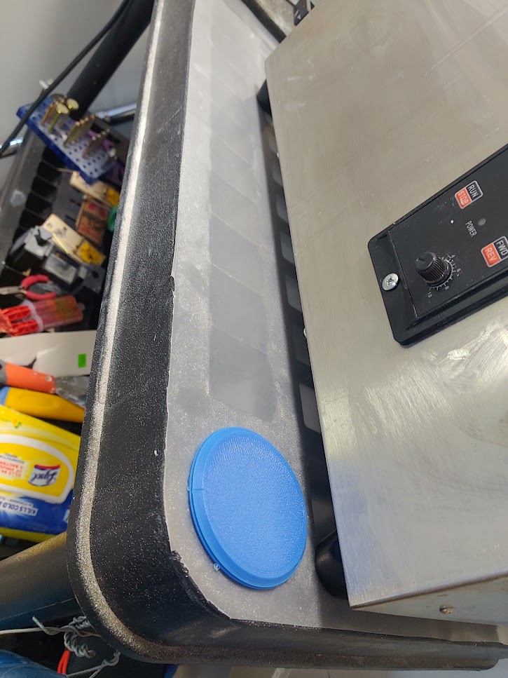 shelf plastic cover mount