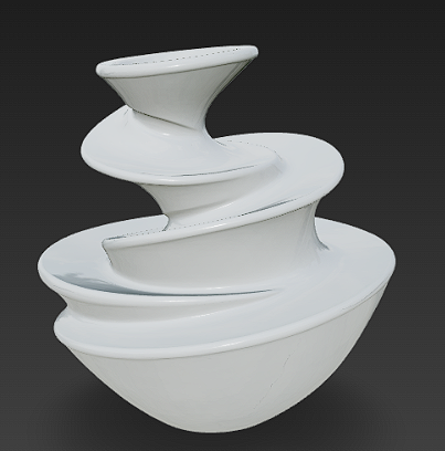 spiral design vase