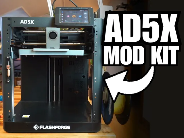 FlashForge AD5X – Spool Holder, Spool Numbers (1–4) & Poop Bin (Accessory Pack)