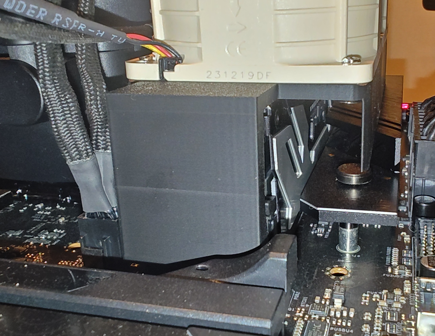 RAM fan holder for 2x60mm fans