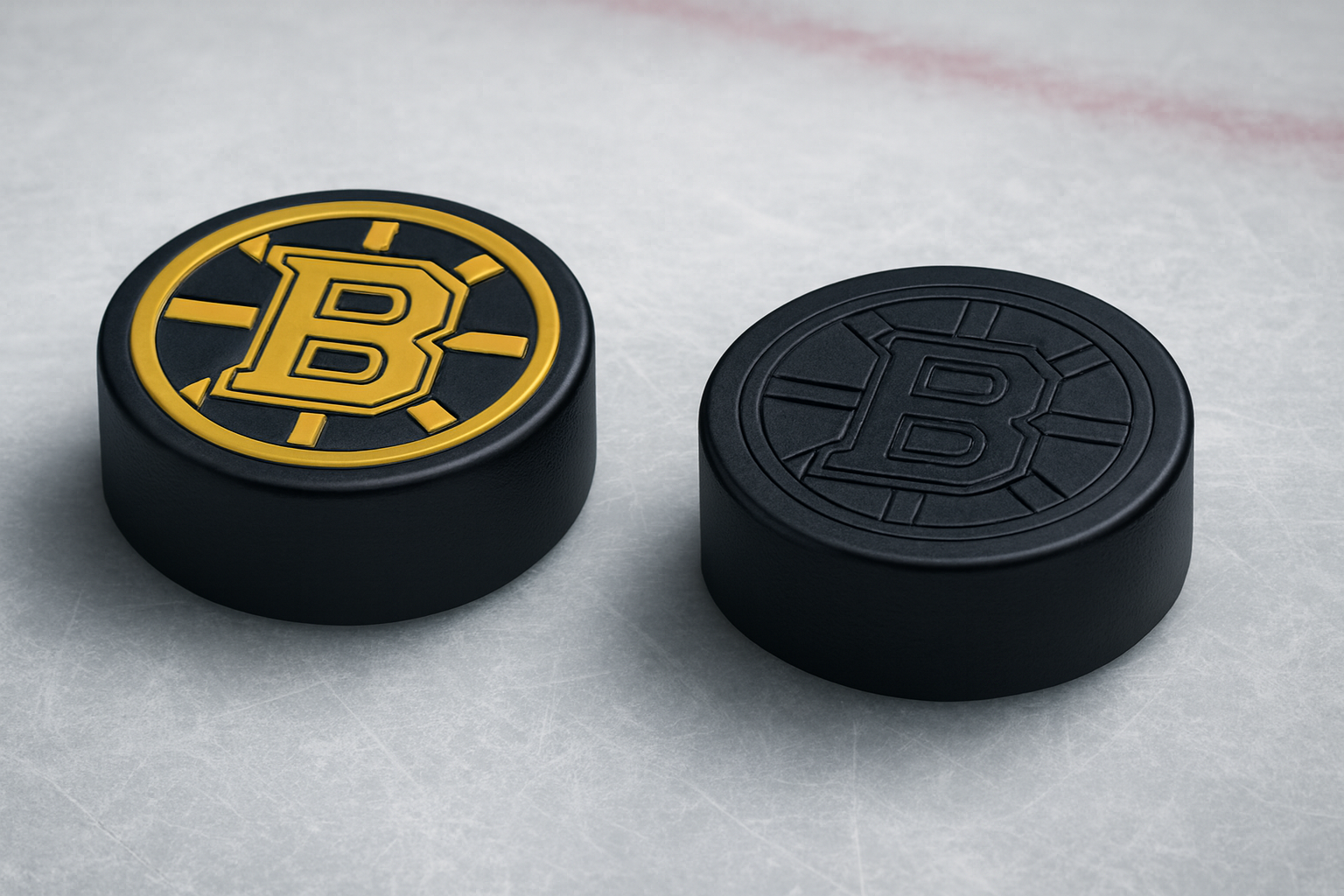 Boston Bruins NHL Hockey Puck Logo