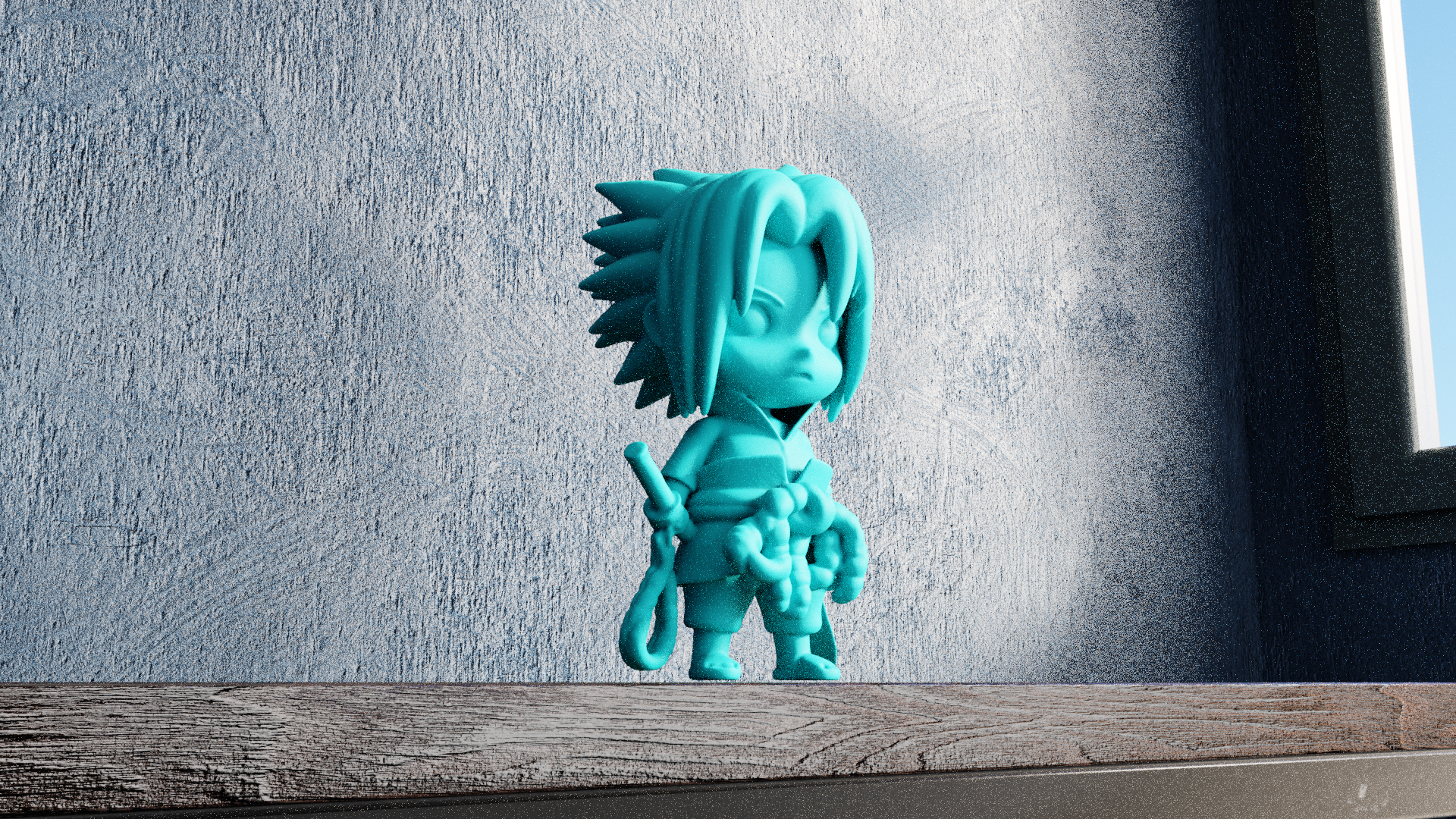 Miniatura 2 do modelo 3D Chibi Saske