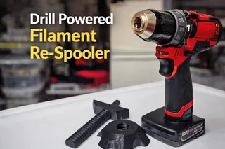 Drill Powered Filament Re-Spooler