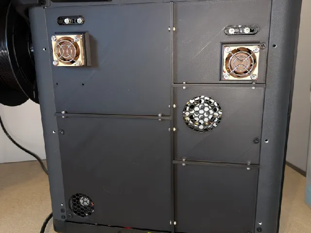 Flashforge Adventurer 5M - Back Panel w/ 40mm Fan Mounts