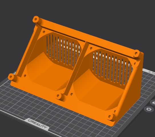 NerdOCT Stand dual 90 fans 3D model