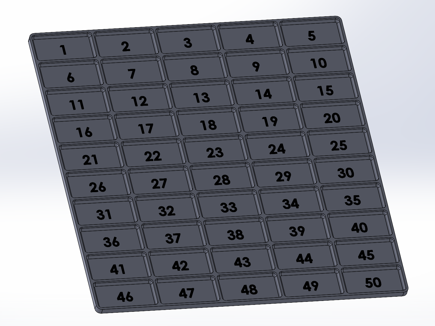 numbered tray (50)