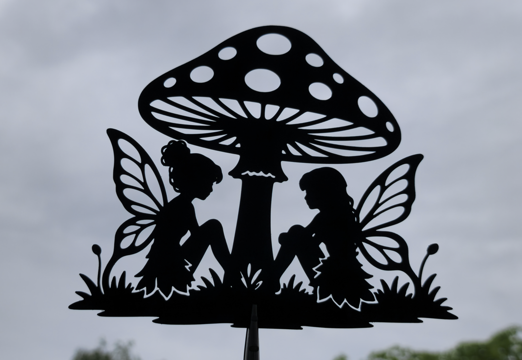 Fairy Mushroom Fantasy 2D Wall Art Decor