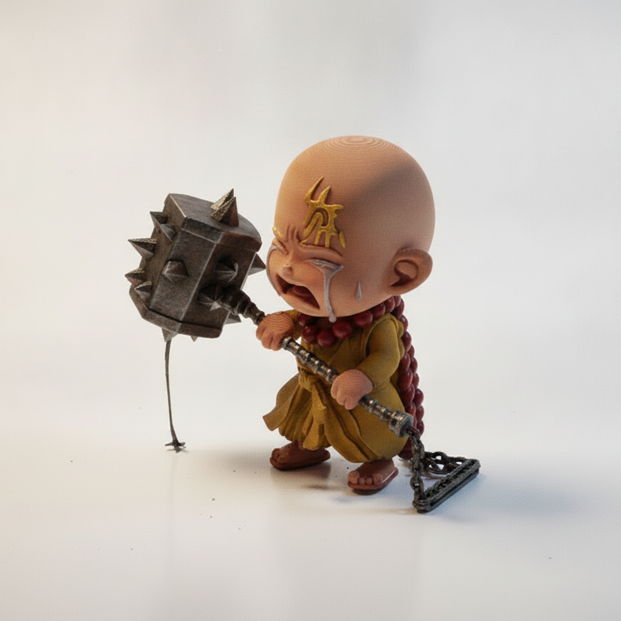 Chibi Gyomei Himejima From Demon Slayer Crying While Fighting Figurine 3D Printable