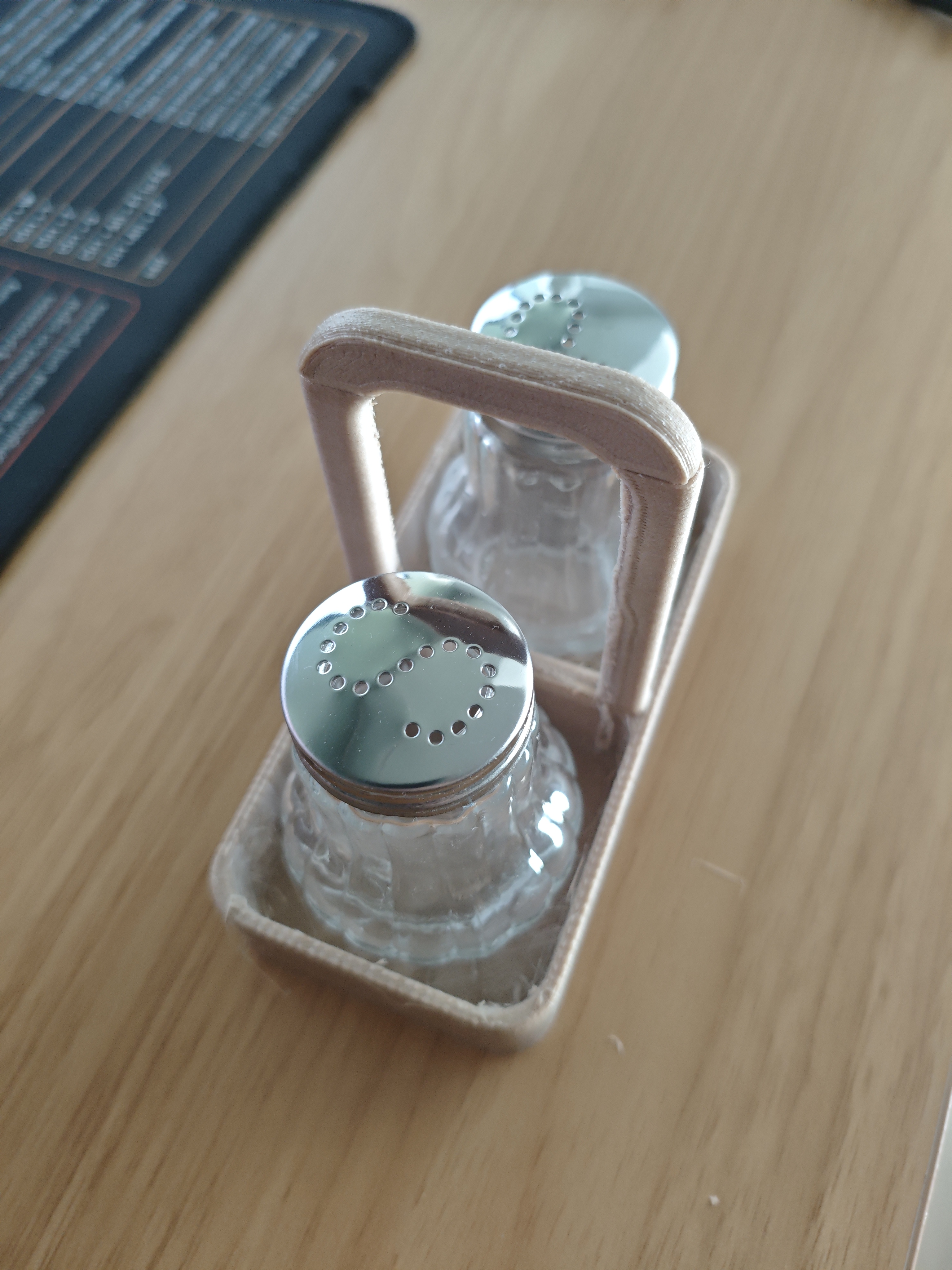 Salt and Pepper Shaker with Handle